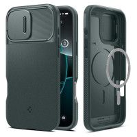 Spigen Optik Armor Mag Case with MagSafe for iPhone 16 Pro Max - Green