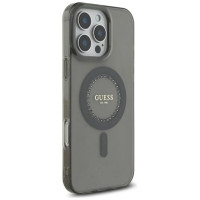 Guess IML Rhinestones MagSafe iPhone 16 Pro Case - Black