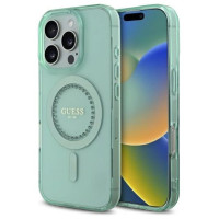 Guess IML Rhinestones MagSafe iPhone 16 Pro Max Case - Green