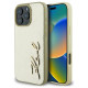 Karl Lagerfeld Metal Signature iPhone 16 Pro Case - Gold