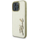Karl Lagerfeld Metal Signature iPhone 16 Pro Case - Gold