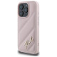 Karl Lagerfeld Quilted Signature iPhone 16 Pro Case - Pink