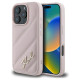 Karl Lagerfeld Quilted Signature iPhone 16 Pro Max Case - Pink