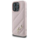 Karl Lagerfeld Quilted Signature iPhone 16 Pro Max Case - Pink