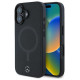 Mercedes Plain Smooth Leather MagSafe iPhone 16 Case - Black