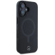 Mercedes Plain Smooth Leather MagSafe iPhone 16 Case - Black