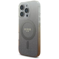 Guess IML Glitter Gradient MagSafe iPhone 16 Pro Case - Brown