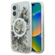 Guess Liquid Glitter Flower MagSafe iPhone 16 Case - Beige