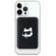 Karl Lagerfeld Powerbank inductive KLPB5FPGKSCHHK 16W 5000mAh black/black Choupette Head Pin MagSafe