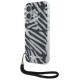 Karl Lagerfeld IML Zebra Pattern & Cord iPhone 16 Case - Black