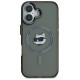 Karl Lagerfeld IML Metal Choupette Head MagSafe iPhone 16 Plus Case - Black