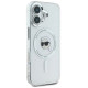 Karl Lagerfeld IML Metal Karl Head MagSafe Case for iPhone 16 Plus - White