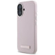 Karl Lagerfeld FW Metal Plate MagSafe iPhone 16 Case - Pink