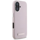 Karl Lagerfeld FW Metal Plate MagSafe iPhone 16 Case - Pink
