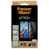 Panzerglass Privacy Screen Protector iPhone 16 Pro 6.3" Ultra-Wide Fit P2862