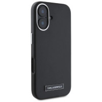 Karl Lagerfeld FW Metal Plate MagSafe iPhone 16 Case - Black
