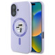 Karl Lagerfeld Silicone Karl&Choupette Ring MagSafe iPhone 16 Case - Purple