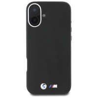 BMW M Smooth Full Wrapped Metal MagSafe Case for iPhone 16 Plus - Black