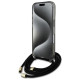 Guess Crossbody Cord Script MagSafe iPhone 16 Case - Black