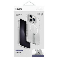Uniq Eleva with Vertica Stand Case for iPhone 16 Pro - Transparent
