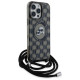 Karl Lagerfeld IML Crossbody Monogram Karl & Choupette Head MagSafe Case for iPhone 16 Pro Max - Black