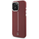 Mercedes Silicone White Stripe MagSafe Case for iPhone 16 Pro Max - Red