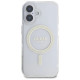 Guess GUHMP16MHFGERET iPhone 16 Plus 6.7" transparent hardcase IML Glitter Circle MagSafe