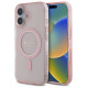 Guess GUHMP16SHFGEREP iPhone 16 6.1" pink/pink hardcase IML Glitter Circle MagSafe