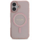 Guess GUHMP16SHFGEREP iPhone 16 6.1" pink/pink hardcase IML Glitter Circle MagSafe