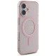 Guess GUHMP16SHFGEREP iPhone 16 6.1" pink/pink hardcase IML Glitter Circle MagSafe
