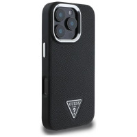 Guess GUHMP16XPGTSPSK iPhone 16 Pro Max 6.3" black/black hardcase Grained Triangle MagSafe