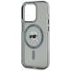 Karl Lagerfeld KLHMP15LHLSKIK iPhone 15 Pro 6.1" black/black hardcase IML Metal Karl Head MagSafe
