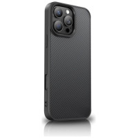 Wozinsky Carbon Fiber Case with MagSafe for Samsung Galaxy S25+ - Black