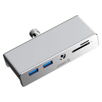 Orico MH5PMM Clamp-mounted Hub USB-C / 2x USB-A 3.0, + SD&TF + 3.5mm Audio - Black