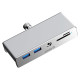 Orico MH5PMM Clamp-mounted Hub USB-C / 2x USB-A 3.0, + SD&TF + 3.5mm Audio - Black