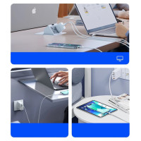 Orico CDX 100W 5A Power Delivery USB-C - USB-C 1m Cable - White