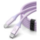 Orico Kabel Orico CDX 100W 5A Power Delivery USB-C - USB-C 1m - fioletowy
