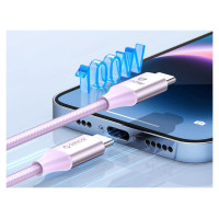 Orico Kabel Orico CDX 100W 5A Power Delivery USB-C - USB-C 1m - fioletowy