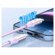 Orico Kabel Orico CDX 100W 5A Power Delivery USB-C - USB-C 1m - fioletowy