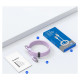 Orico Kabel Orico CDX 100W 5A Power Delivery USB-C - USB-C 1m - fioletowy