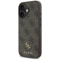 Guess 4G Small Classic MagSafe iPhone 16 Case - Brown