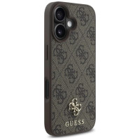 Guess 4G Small Classic MagSafe iPhone 16 Case - Brown