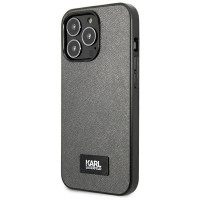 Karl Lagerfeld Saffiano Plaque case for iPhone 13 Pro / 13 6.1" - silver