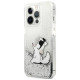Karl Lagerfeld Liquid Glitter Choupette Fun case for iPhone 13 Pro Max 6.7" - silver