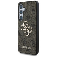 Guess Big 4G Logo Classic Logo Case for Samsung Galaxy S25 Brown