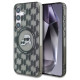 Karl Lagerfeld Case Karl Lagerfeld Button Karl&Choupette Heads On KL Pattern MagSafe Samsung Galaxy S25 black