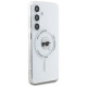 Karl Lagerfeld Case Karl Lagerfeld Button Karl Head Printed Logo MagSafe Samsung Galaxy S25 white