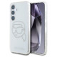 Karl Lagerfeld Case Karl Lagerfeld Rhinestones Karl Head Logo Samsung Galaxy S25 transparent