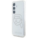 Karl Lagerfeld Case Karl Lagerfeld Rhinestones Karl Head Logo Samsung Galaxy S25 transparent