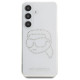 Karl Lagerfeld Case Karl Lagerfeld Rhinestones Karl Head Logo Samsung Galaxy S25 transparent